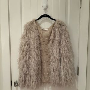 ASTR the label Women's Sasha Furry Sweater Cardigan